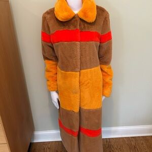 Hutch Orange and Brown Teddy Jacket